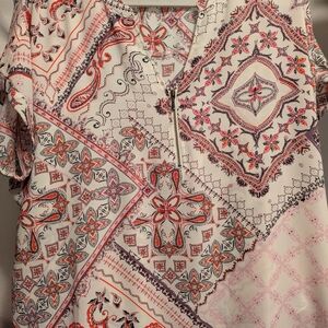 Women's Multicolor Patterned Top